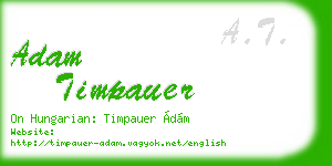 adam timpauer business card