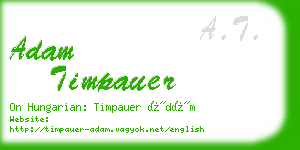 adam timpauer business card